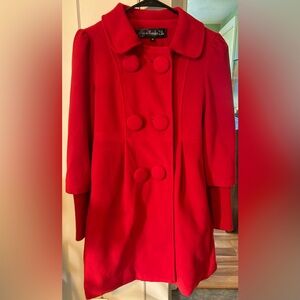Red Women’s Peacoat by Freedom 2 Be